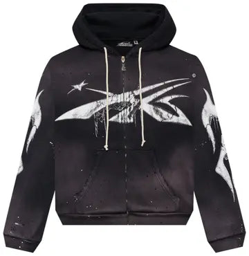 Hellstar Spiderweb Sport Logo Zip-Up 'Black'