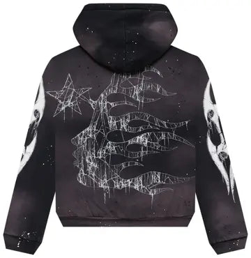 Hellstar Spiderweb Sport Logo Zip-Up 'Black'
