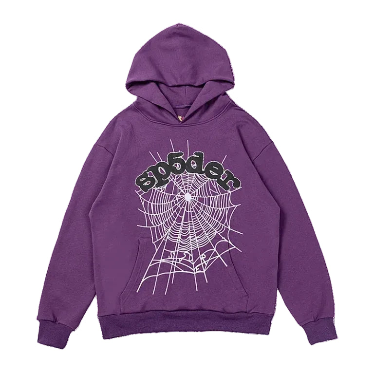 Sp5der hoodie  "OG web purple"