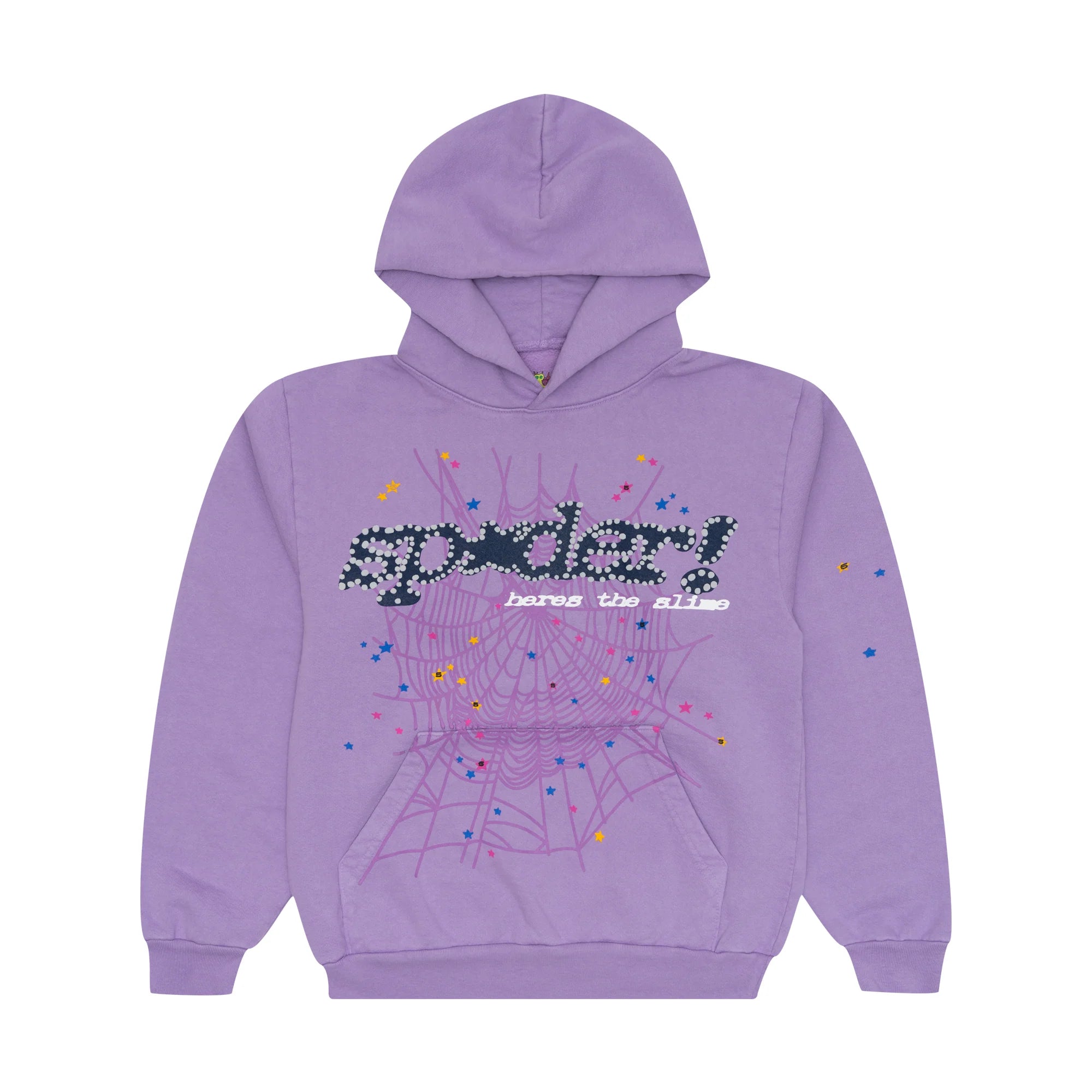 Sp5der Hoodie Light Purple Extra Large