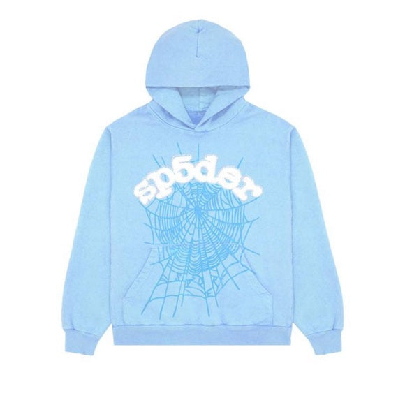 Sp5der hoodie 'sky blue'